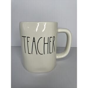 Rae Dunn TEACHER Large Mug Coffee Tea Cup Gift Holiday Christmas